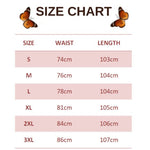 size chart for white butterfly pants
