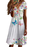 white floral butterfly dress