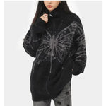 women's butterfly sweater zipper