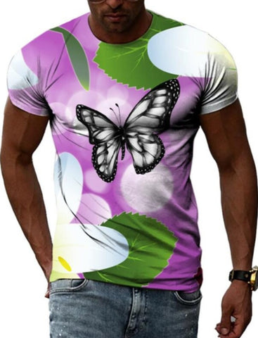 mens butterfly t shirt