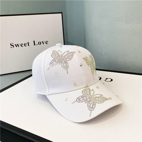 three butterfly cap