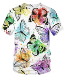 colorful butterfly t shirt