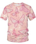 peach butterfly t shirt