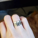 antique butterfly spinner ring for women