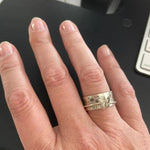 dainty antique butterfly spinner ring