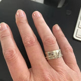 dainty antique butterfly spinner ring