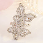 big sterling silver butterfly ring vertical