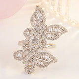 big sterling silver butterfly ring vertical