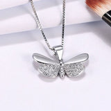 butterfly ring and necklace set vertical