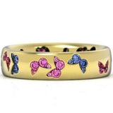 chhildren's butterfly ring - yellow