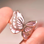 enamel butterfly ring jewelry