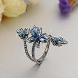 festival butterfly ring jewelry