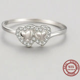 heart butterfly ring horizontal