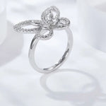 moissanite butterfly ring jewelry