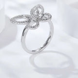 moissanite butterfly ring jewelry