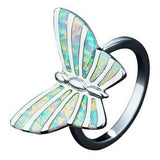 opal butterfly ring vintage