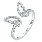 open butterfly ring