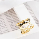 outline stainless steel butterfly ring jewelry