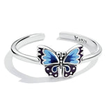 silver butterfly ring jewelry