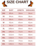 size chart for darkorchid butterfly t shirt