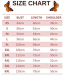 size chart for dahlia illusion butterfly t shirt