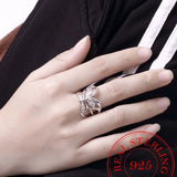 sterling silver filigree butterfly ring crystal