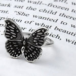 vintage sterling silver butterfly ring for women