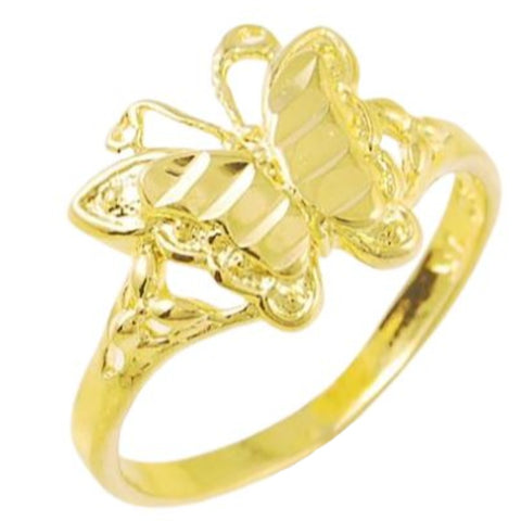 yellow butterfly ring